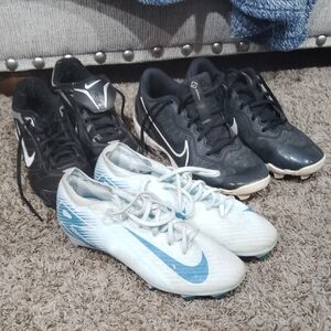 Nike Athletic Shoe Lot (3 Pairs) – Cleats & Trainers – Approx 5 lbs